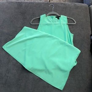 Neon green maxi dress